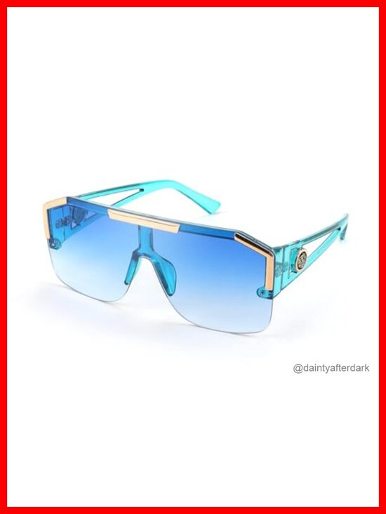 Square Oversized Shield Sunglasses UV400 Shatterproof Polycarbonate main image 5